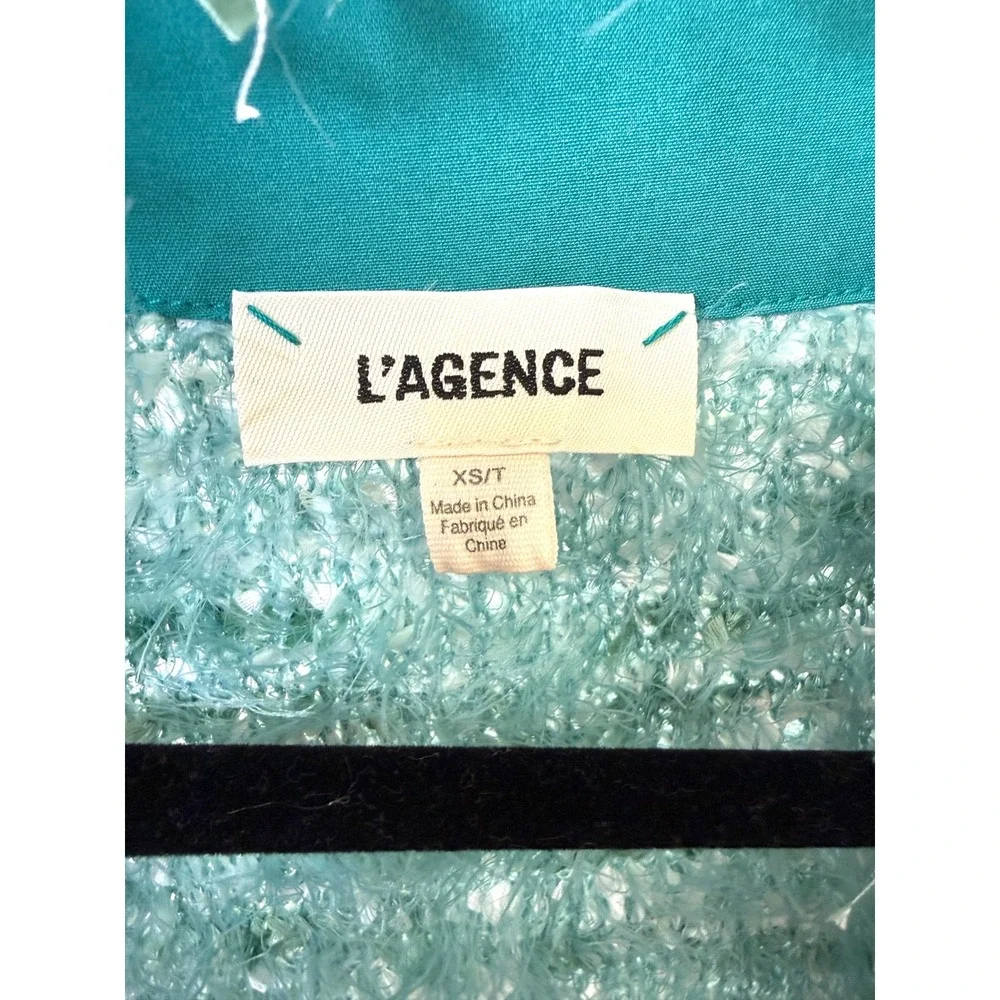 L'AGENCE Azure Cardigan Blazer‎ – Teal – Size XS / 2